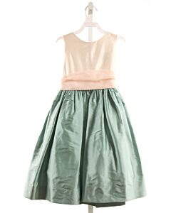 SUSANNE LIVELY  GREEN SILK   PARTY DRESS