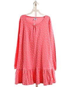 PETIT BATEAU  PINK  POLKA DOT  LOUNGEWEAR WITH PICOT STITCHING