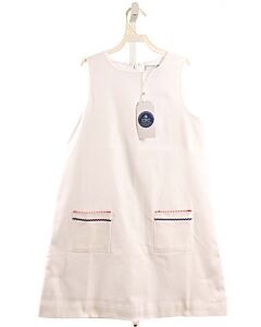 CPC  WHITE PIQUE   DRESS WITH RIC RAC