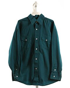 ROUGH STOCK  GREEN   PRINTED DESIGN DRESS SHIRT