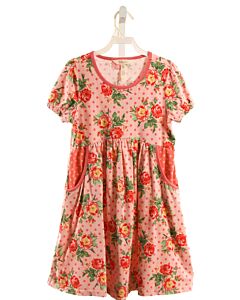 MATILDA JANE  PINK  POLKA DOT PRINTED DESIGN KNIT DRESS