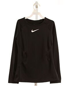 NIKE  BLACK    KNIT LS SHIRT