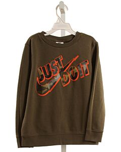 NIKE  FOREST GREEN  PRINT  PULLOVER