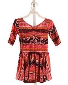 DOTDOT SMILE  HOT PINK  FLORAL  KNIT DRESS