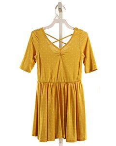 DOTDOT SMILE YELLOW POLKA DOT KNIT DRESS