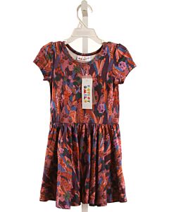 DOTDOT SMILE  PURPLE  FLORAL  KNIT DRESS