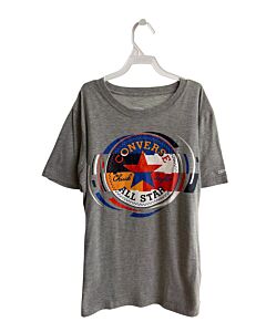 CONVERSE  GRAY   PRINTED DESIGN T-SHIRT