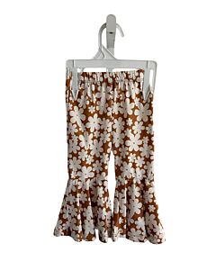 BAILEY'S BLOSSOMS  BROWN  FLORAL  PANTS WITH RUFFLE
