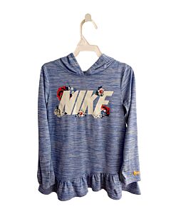 NIKE  BLUE  PRINT  PULLOVER WITH RUFFLE