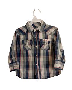 LUCKY BRAND  BLUE  PLAID  DRESS SHIRT