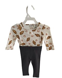 ASPEN KIDS  BROWN  PRINT  2-PIECE OUTFIT