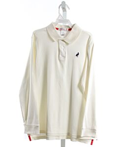 THE BEAUFORT BONNET COMPANY  CREAM    KNIT LS SHIRT