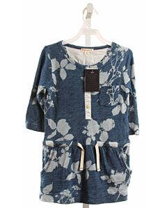 CREWCUTS  BLUE  FLORAL  KNIT DRESS