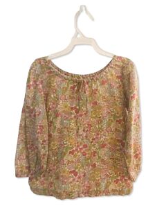 NO TAG  GREEN  FLORAL  DRESS SHIRT