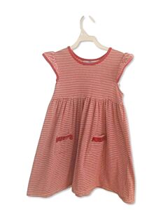 TROTTER ST.  RED  STRIPED  KNIT DRESS