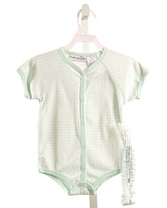FIRST IMPRESSIONS  MINT  GINGHAM  KNIT BUBBLE