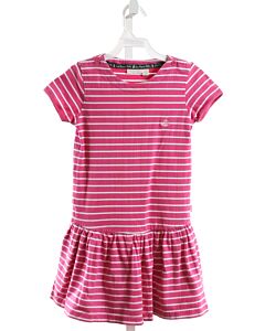 JOJO MAMAN BEBE  HOT PINK  STRIPED  KNIT DRESS