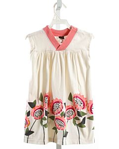 TEA  CREAM  FLORAL  KNIT DRESS