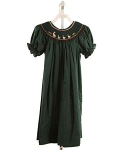 ROSALINA GREEN SMOCKED DRESS