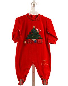 KOALA BABY  RED VELOUR  APPLIQUED LAYETTE