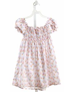 NO TAG  LT PINK  PRINT  DRESS