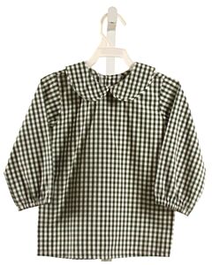 BELLA BLISS  GREEN  GINGHAM  DRESS SHIRT