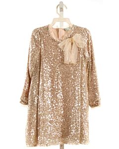 ABEL & LULA  GOLD   SEQUINED PARTY DRESS WITH TULLE