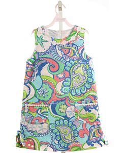 LILLY PULITZER  BLUE PIQUE PAISLEY  DRESS