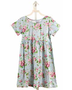FLAP HAPPY  LT BLUE  FLORAL  KNIT DRESS