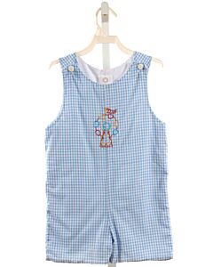 THE PROPER PEONY  LT BLUE  GINGHAM EMBROIDERED JON JON