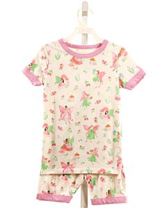 HATLEY  PINK  PRINT  LOUNGEWEAR WITH PICOT STITCHING