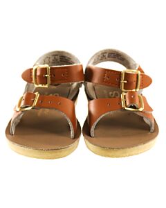 SUN SANS/ SALTWATER SANDALS BROWN SANDALS  *EUC SIZE TODDLER 6