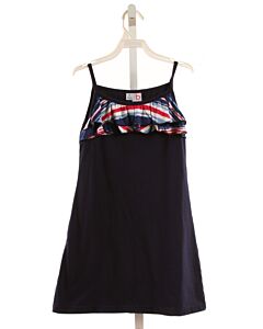 BUSY BEES  NAVY    KNIT DRESS WITH RUFFLE