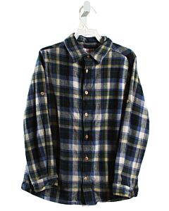 LA COQUETA  NAVY FLANNEL   DRESS SHIRT