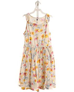 TEA  YELLOW  FLORAL  KNIT DRESS