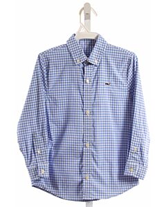 VINEYARD VINES  BLUE  GINGHAM  DRESS SHIRT