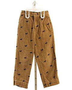 KEVIN'S PLANTATION  BROWN CORDUROY  EMBROIDERED PANTS