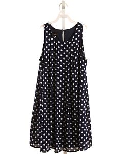 UN DEUX TROIS  NAVY  POLKA DOT  DRESS