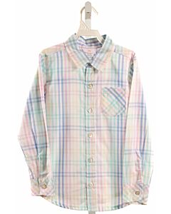 HANNAH KATE  MULTI-COLOR  PLAID  DRESS SHIRT