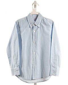MARY & GRACE  LT BLUE  GINGHAM  DRESS SHIRT