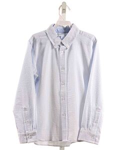 LITTLE ENGLISH  LT BLUE SEERSUCKER STRIPED  DRESS SHIRT