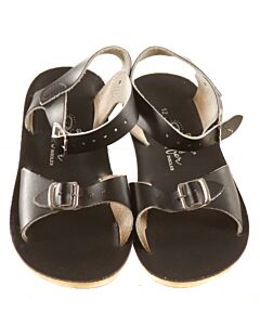 SUN SANS/ SALTWATER SANDALS BLACK SANDALS  *EUC SIZE TODDLER 12