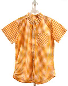 DONDOLO  ORANGE  GINGHAM  DRESS SHIRT