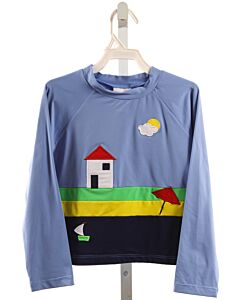 FLORENCE EISEMAN  MULTI-COLOR   APPLIQUED RASH GUARD