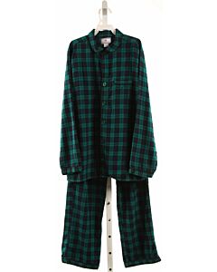 PETITE PLUME  GREEN FLANNEL PLAID  LOUNGEWEAR