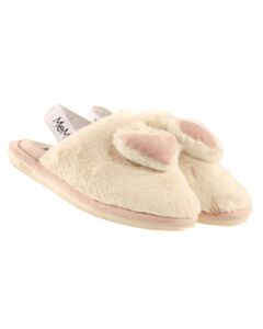 MEMOI WHITE SLIPPERS *SIZE TODDLER 13/CHILD 1 *EUC SIZE TODDLER 13