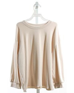 ATHLETA GIRL  IVORY    KNIT LS SHIRT