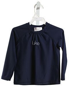 CECIL & LOU  NAVY   EMBROIDERED RASH GUARD