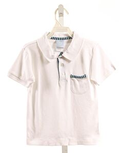 BELLA BLISS  WHITE    KNIT SS SHIRT