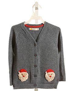 BABY BODEN  BLUE   APPLIQUED CARDIGAN
